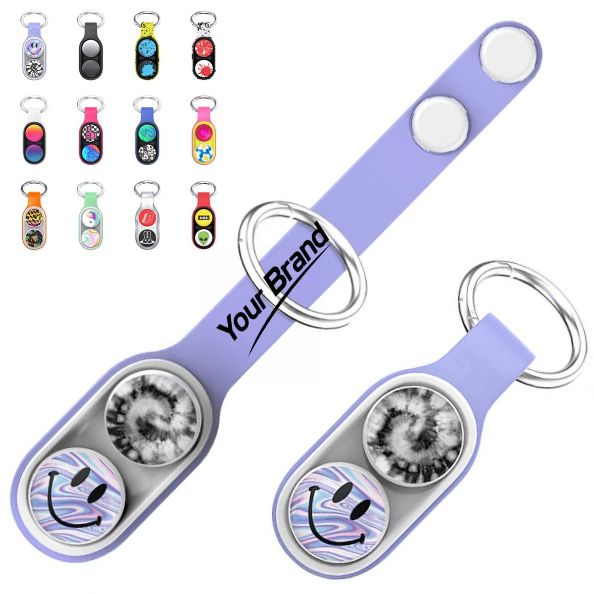 Magnetic Puck Fidget Slider Keychain Stress Relief Toy