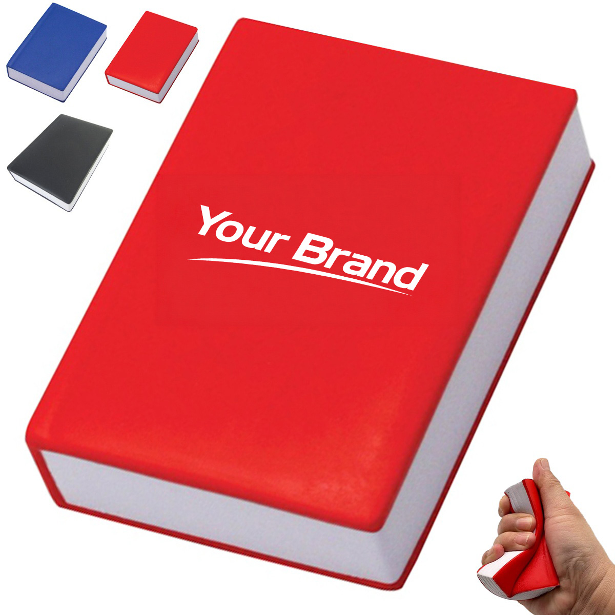 Hardcover Book Shaped PU Foam Stress Reliever