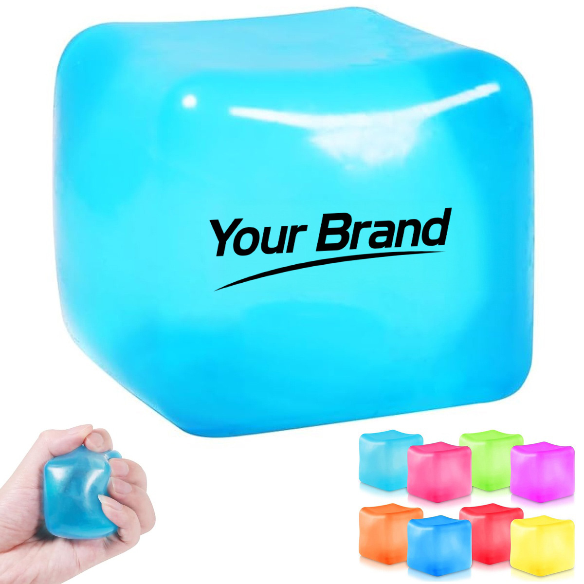 Translucent Maltose Cube Slow Rise Sensory Fidget Toy