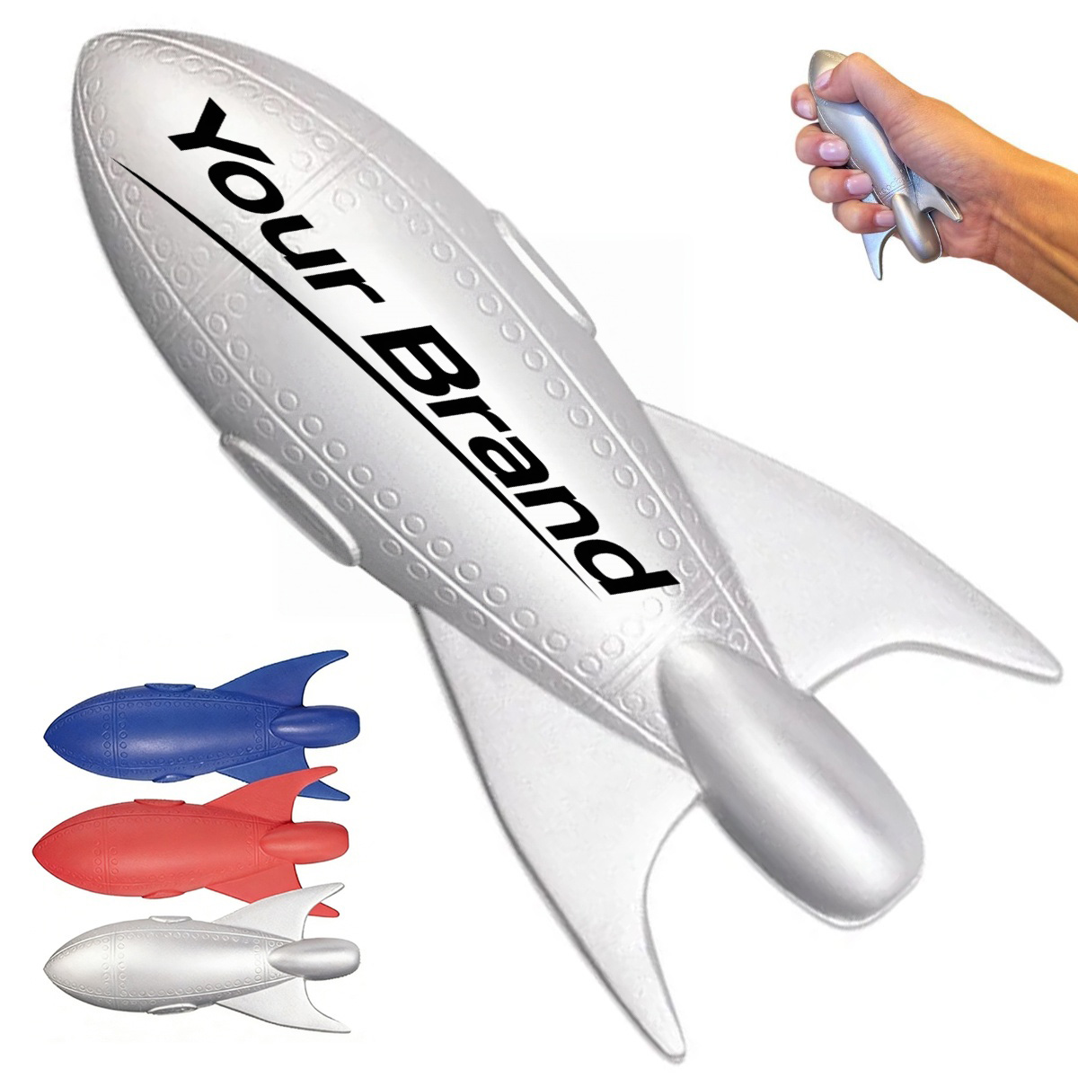 PU Foam Rocket Ship Stress Reliever Toy
