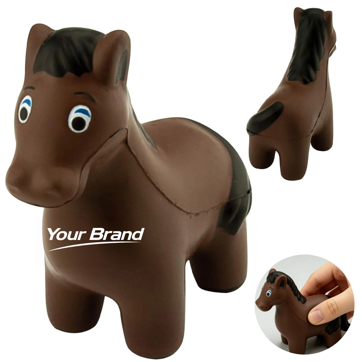 Horse Mascot PU Foam Stress Reliever Toy