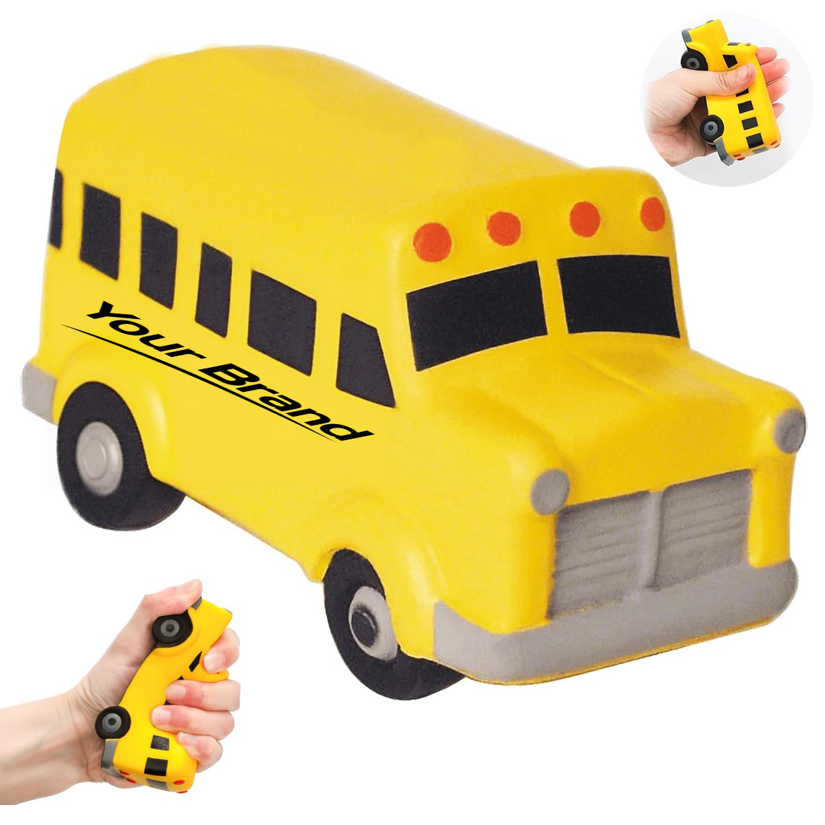 PU Foam School Bus Stress Reliever Toy