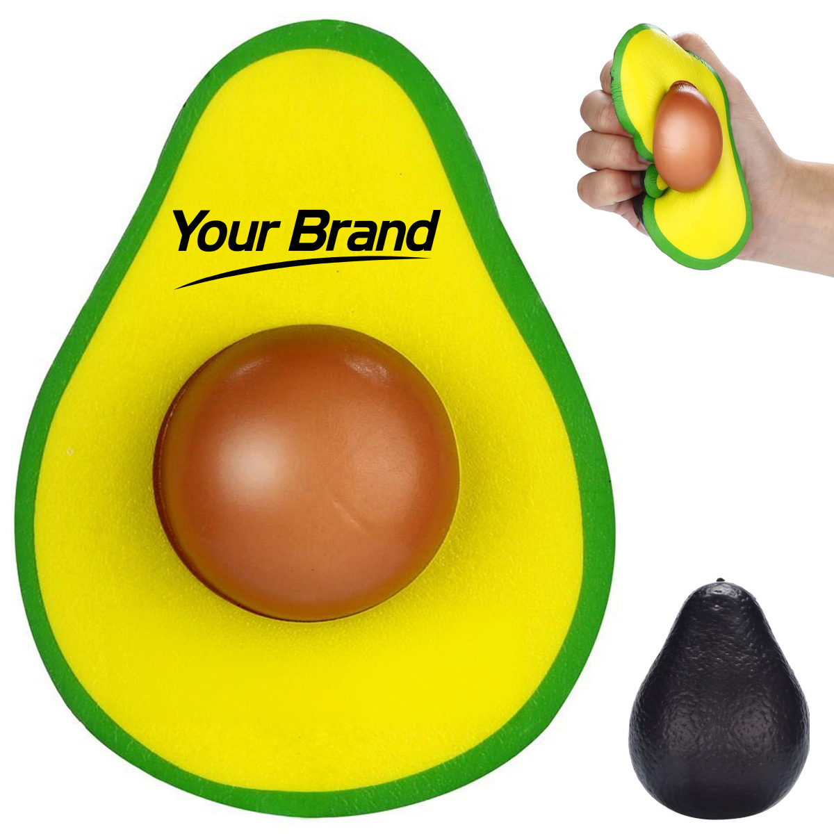PU Foam Realistic Avocado Stress Reliever Toy