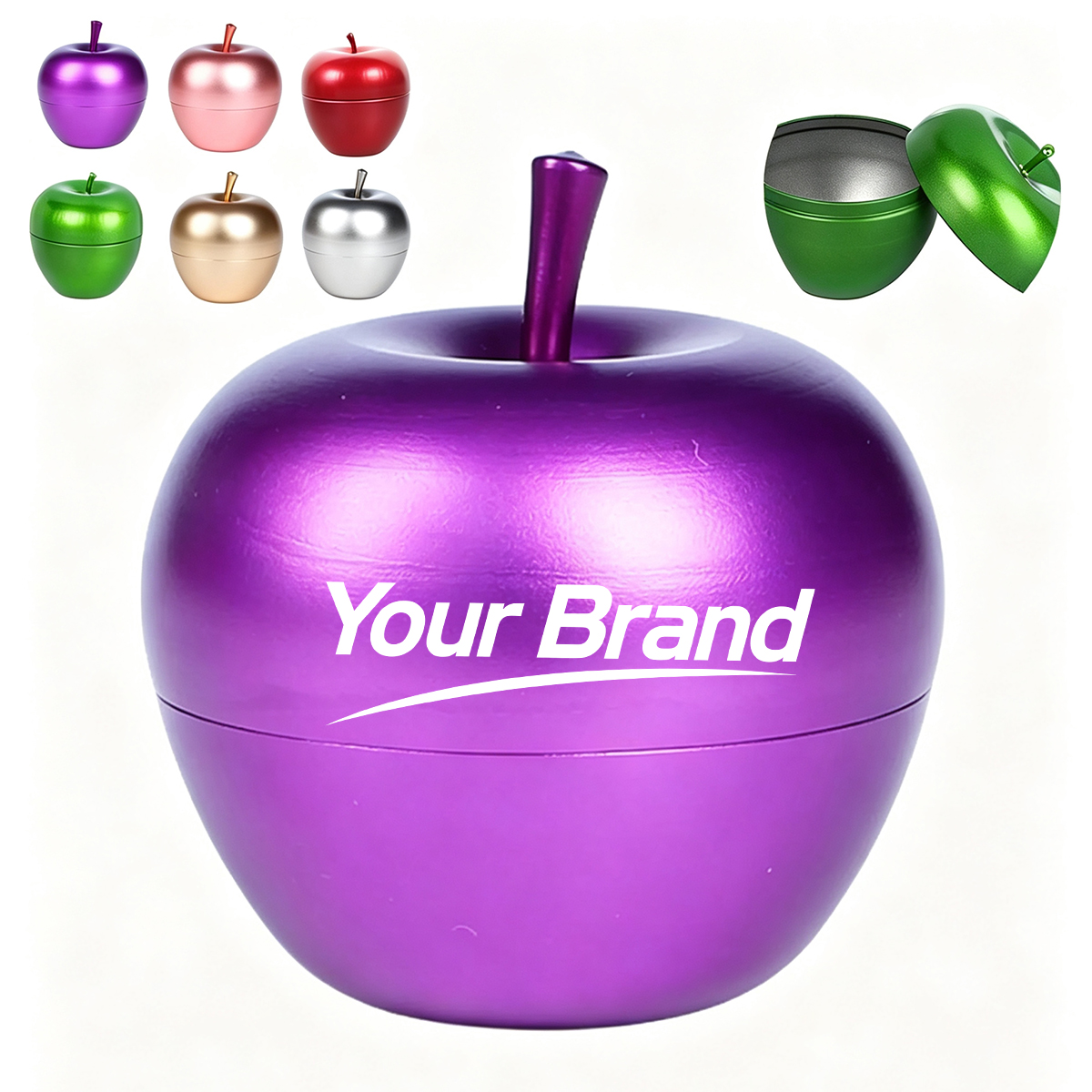 Creative Apple Shaped Metal Tin Candy Container