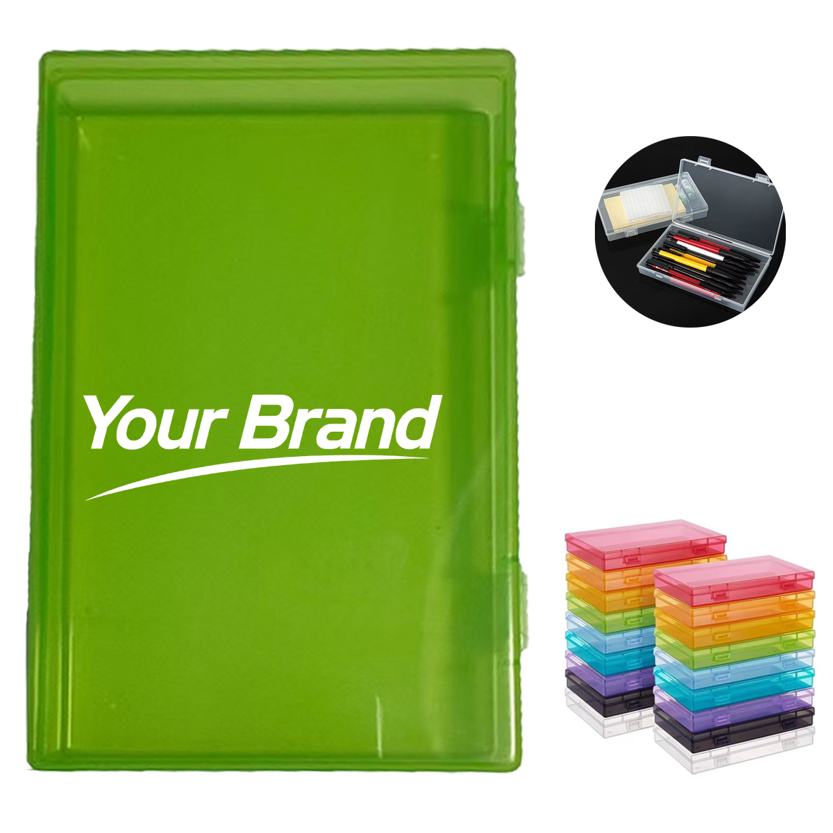 Stackable Transparent PP Plastic Parts and Photo Storage Box