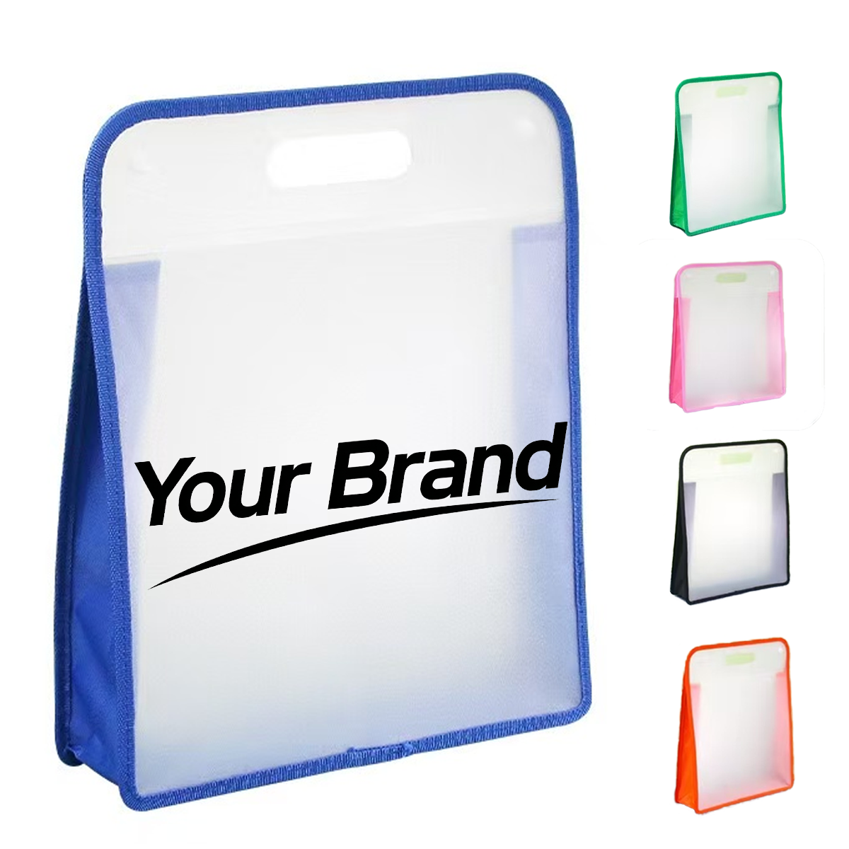 Translucent Waterproof Expandable Portfolio w/ Handles
