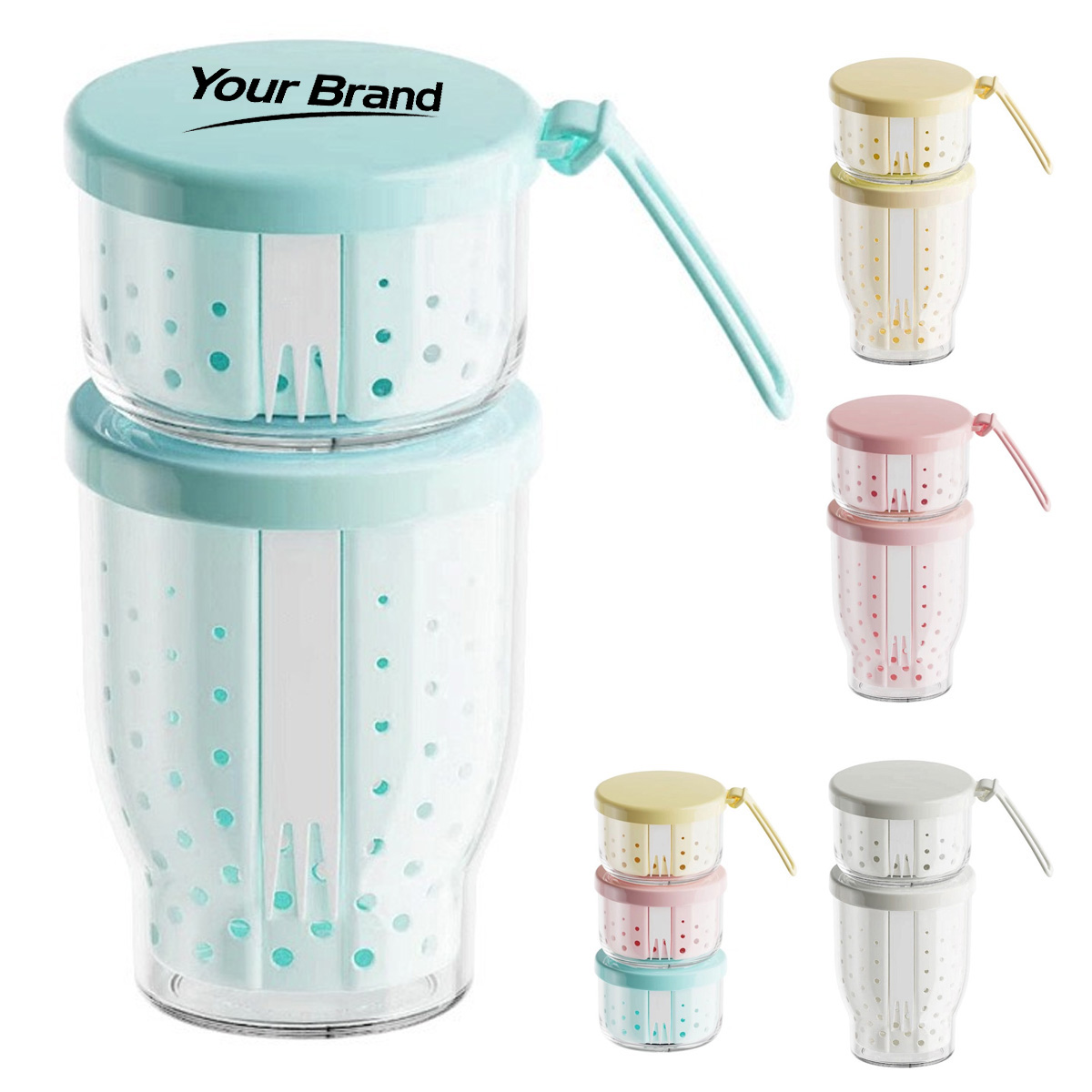 FoodGrade 400ml Portable Bento Storage & Meal Prep Container