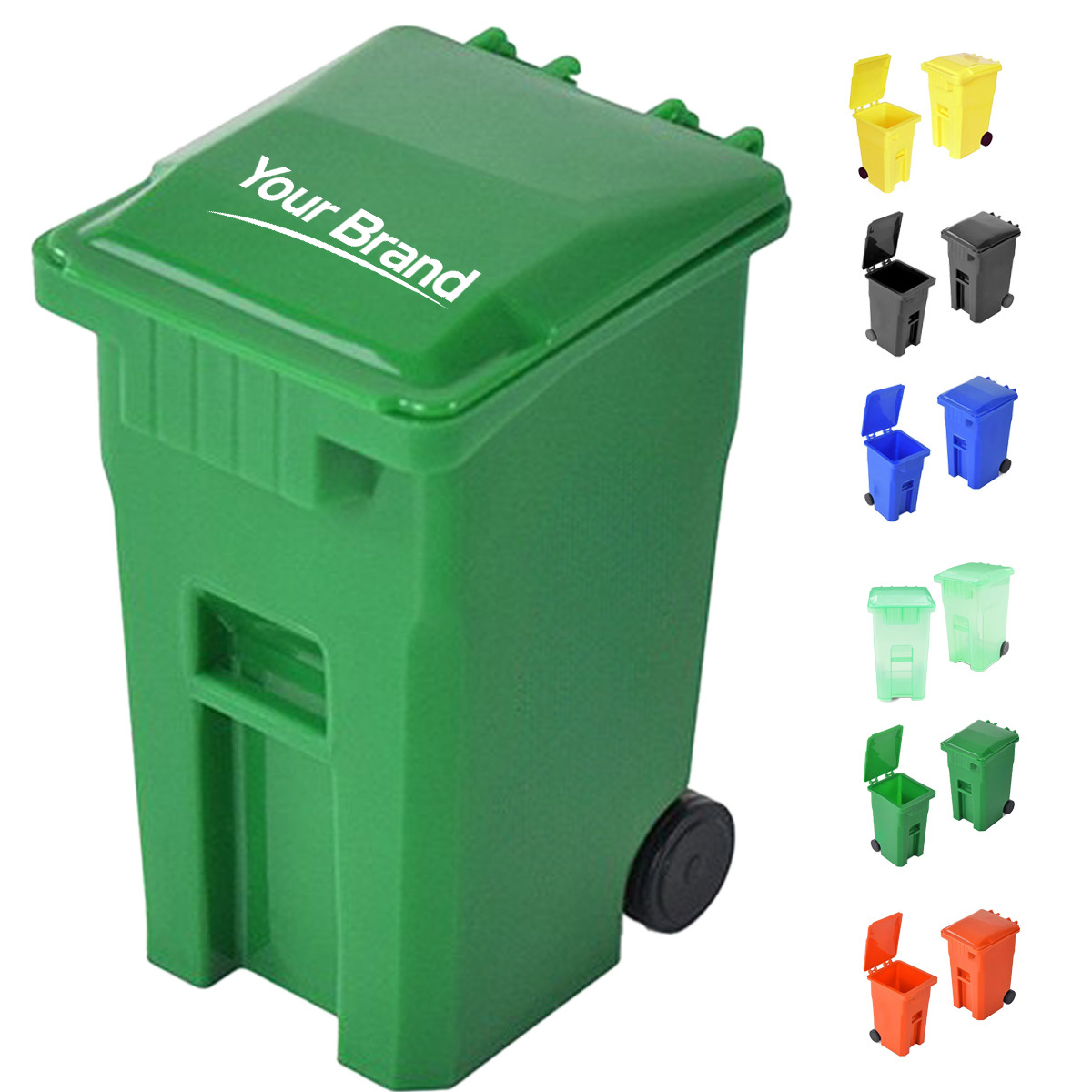 Mini Trash Can Desktop Pen Holder and Organizer