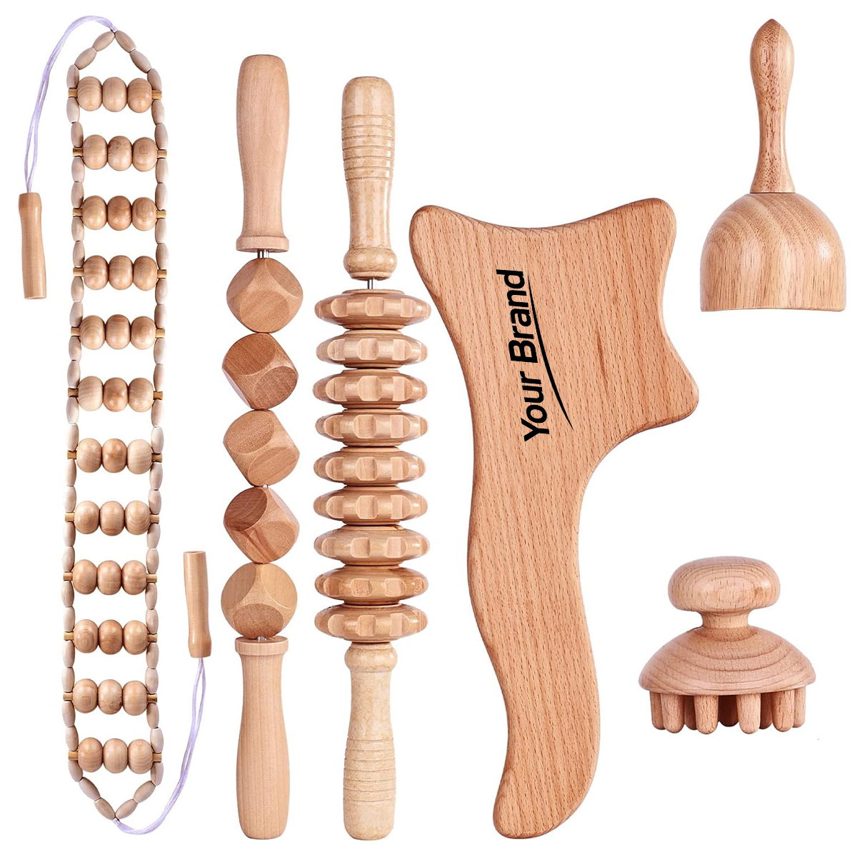 6-Piece Wood Therapy Body Contouring Kit