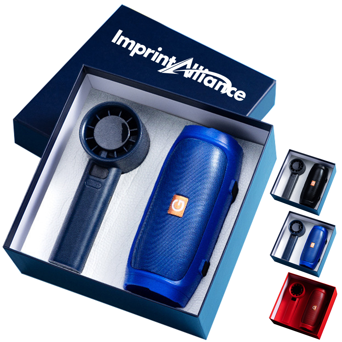 Stepless Speed Fan And Bluetooth Speaker Tech Gift Set