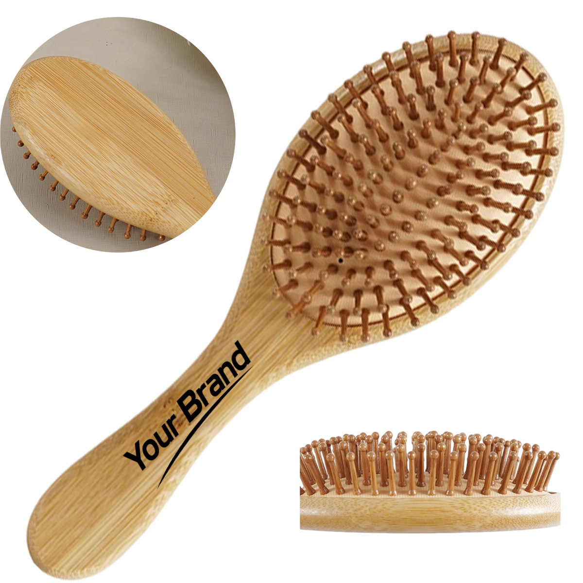 Natural Wooden Hair Brush Comb