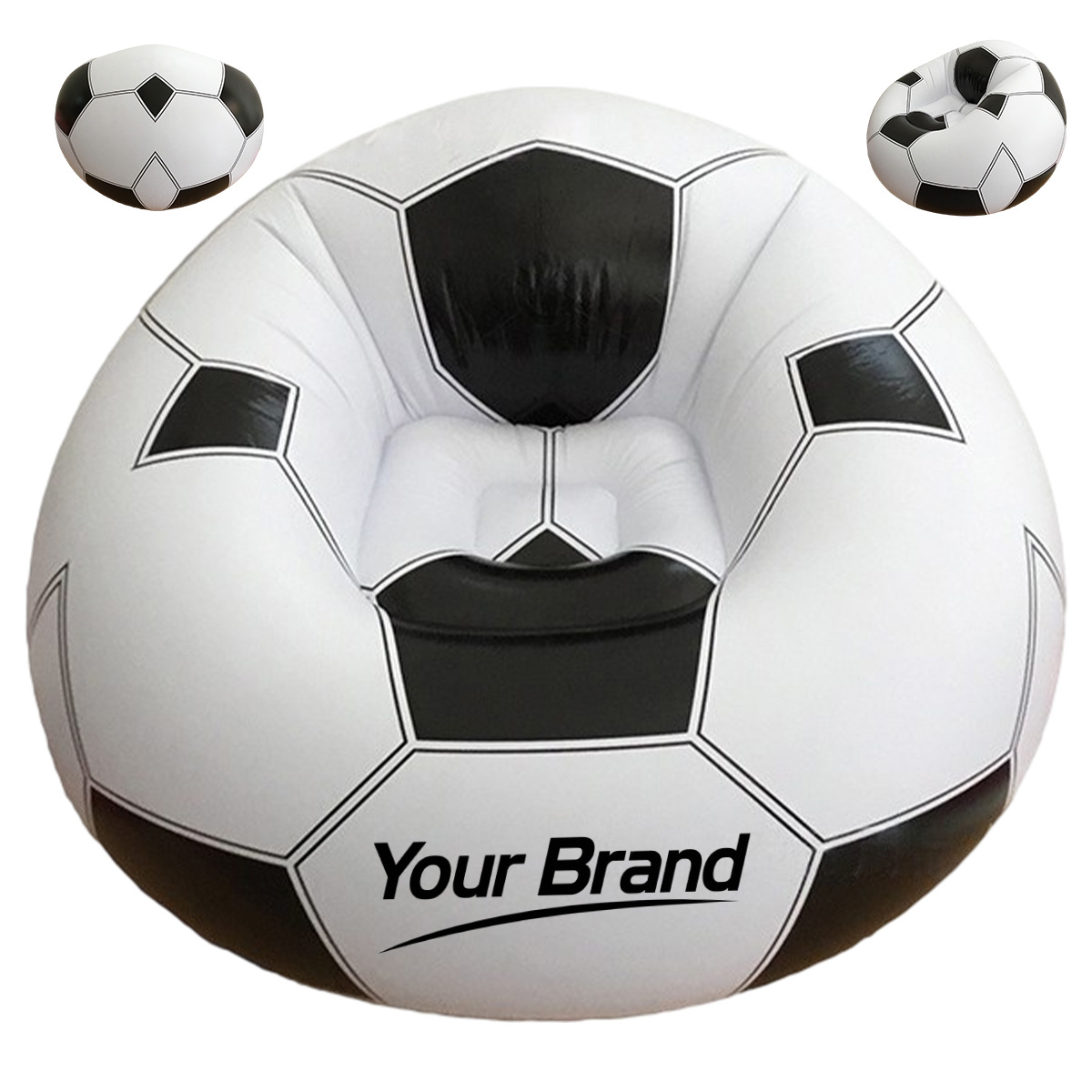 Inflatable Soccer Ball Bean Bag Chair