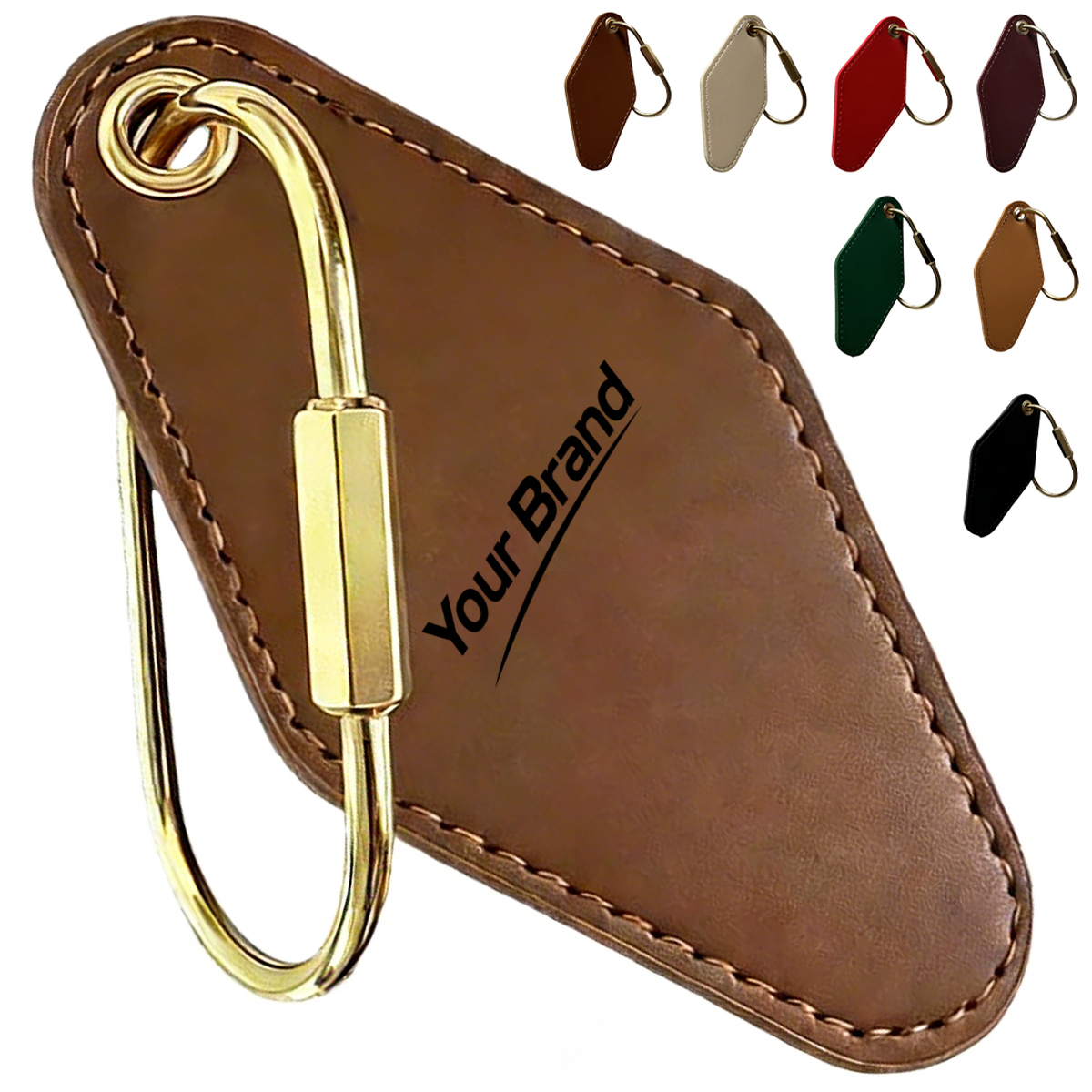 Leather Motel Diamond Keychain