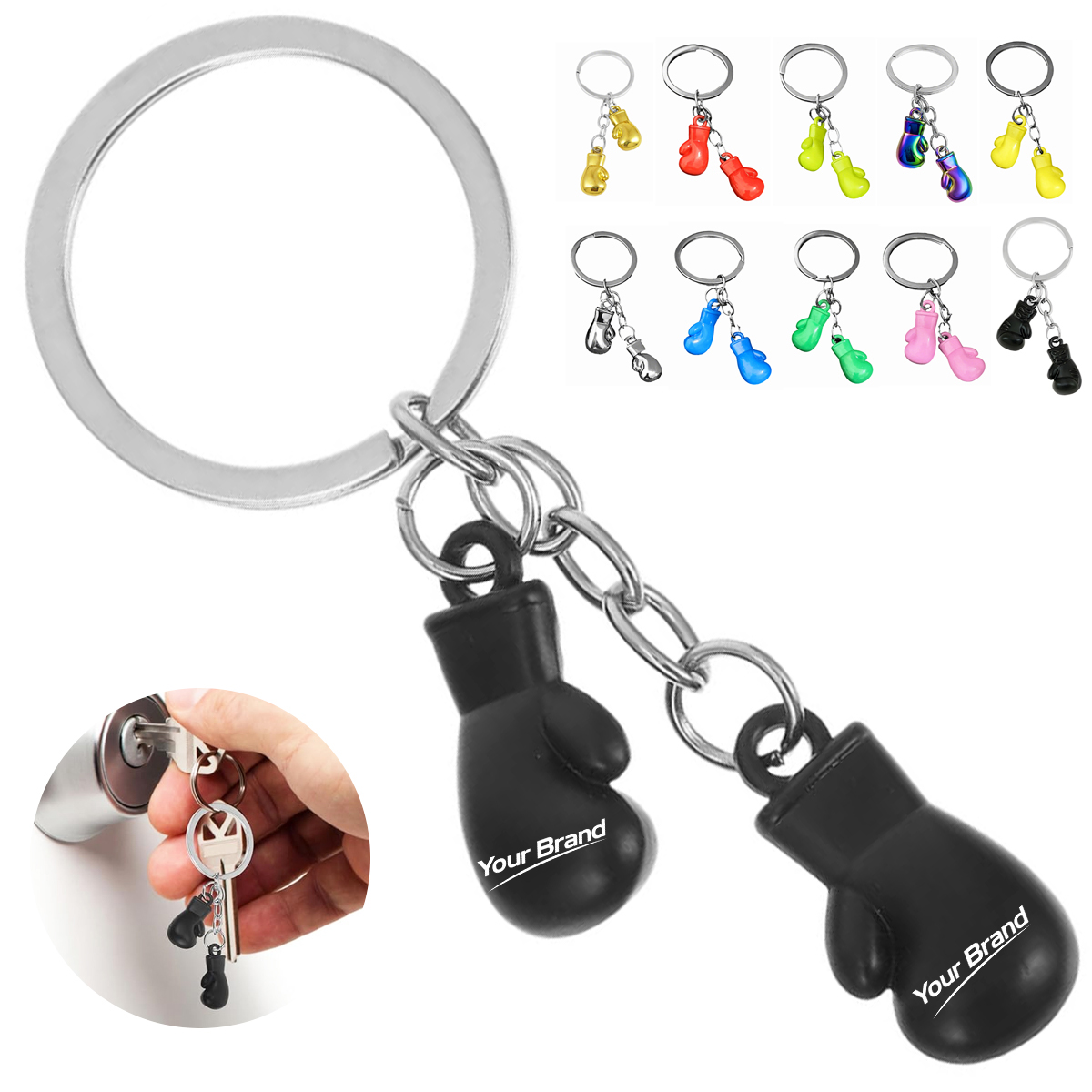 3D Miniature Boxing Glovel Keychain