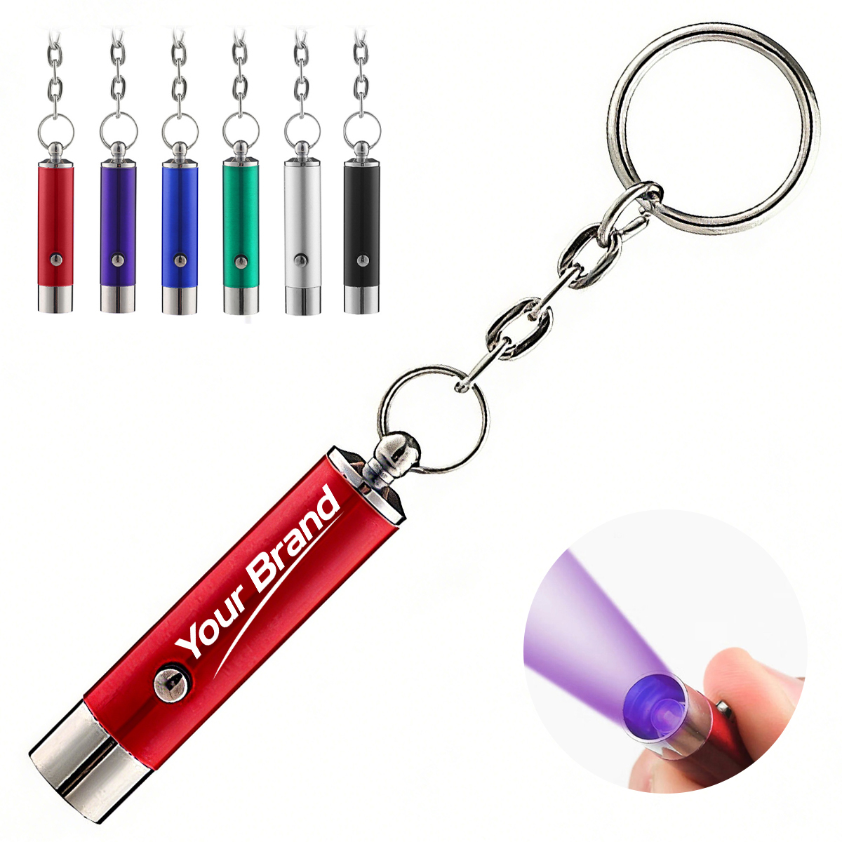 Money Detector Lamp Mini Led Keychai