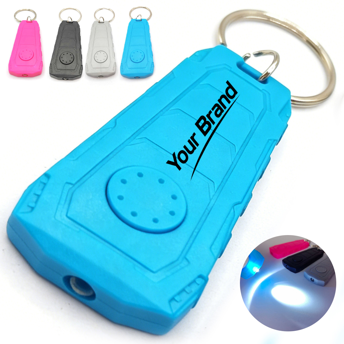 Emergency LED Flashlight Keychain