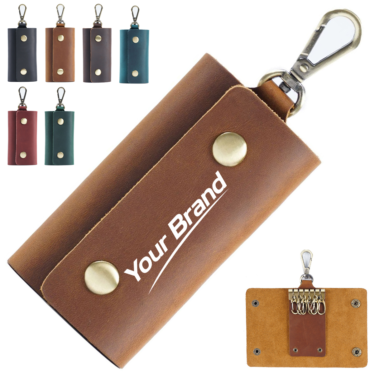 Cowhide Leather Keychain