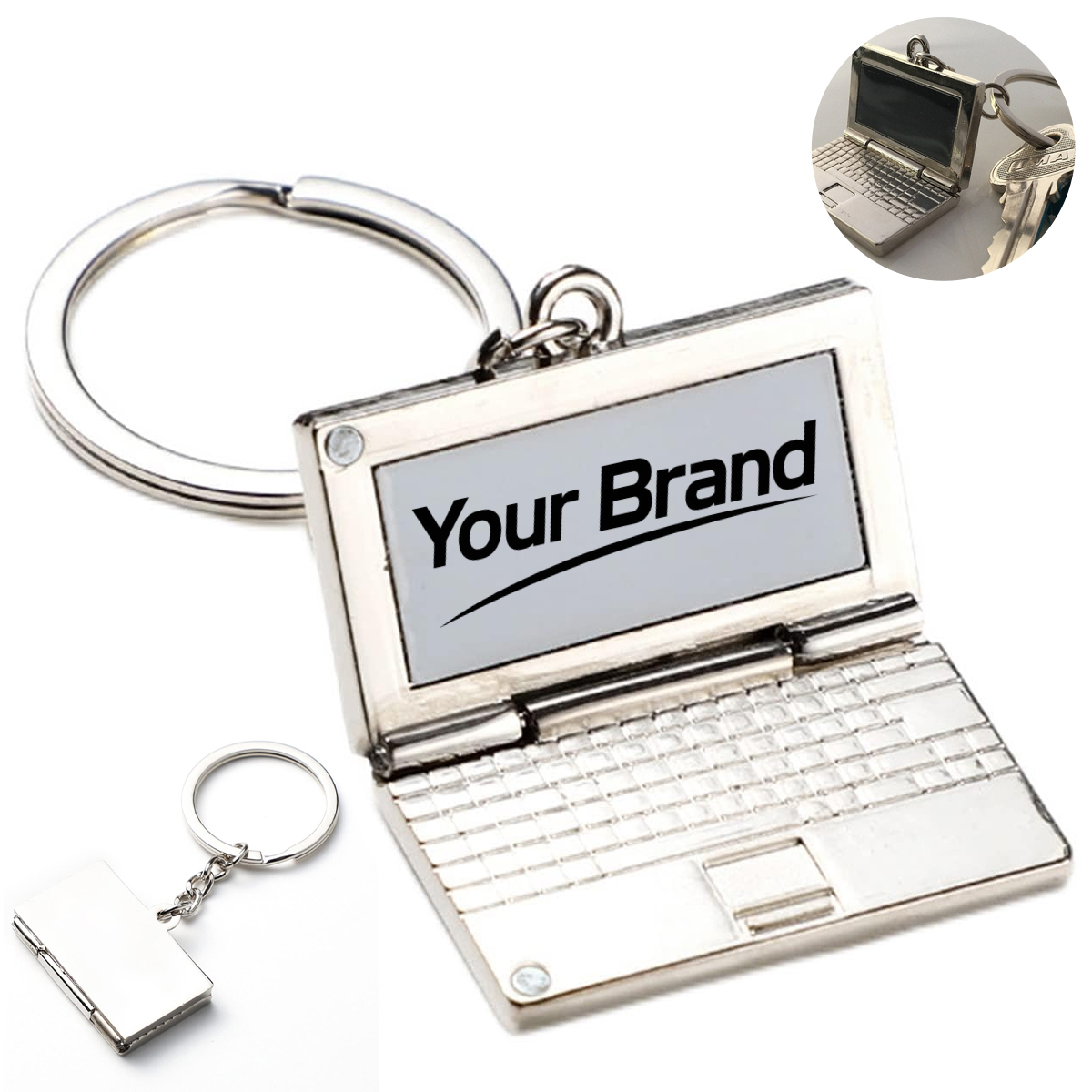 Mini Laptop Replica Tech Keychain
