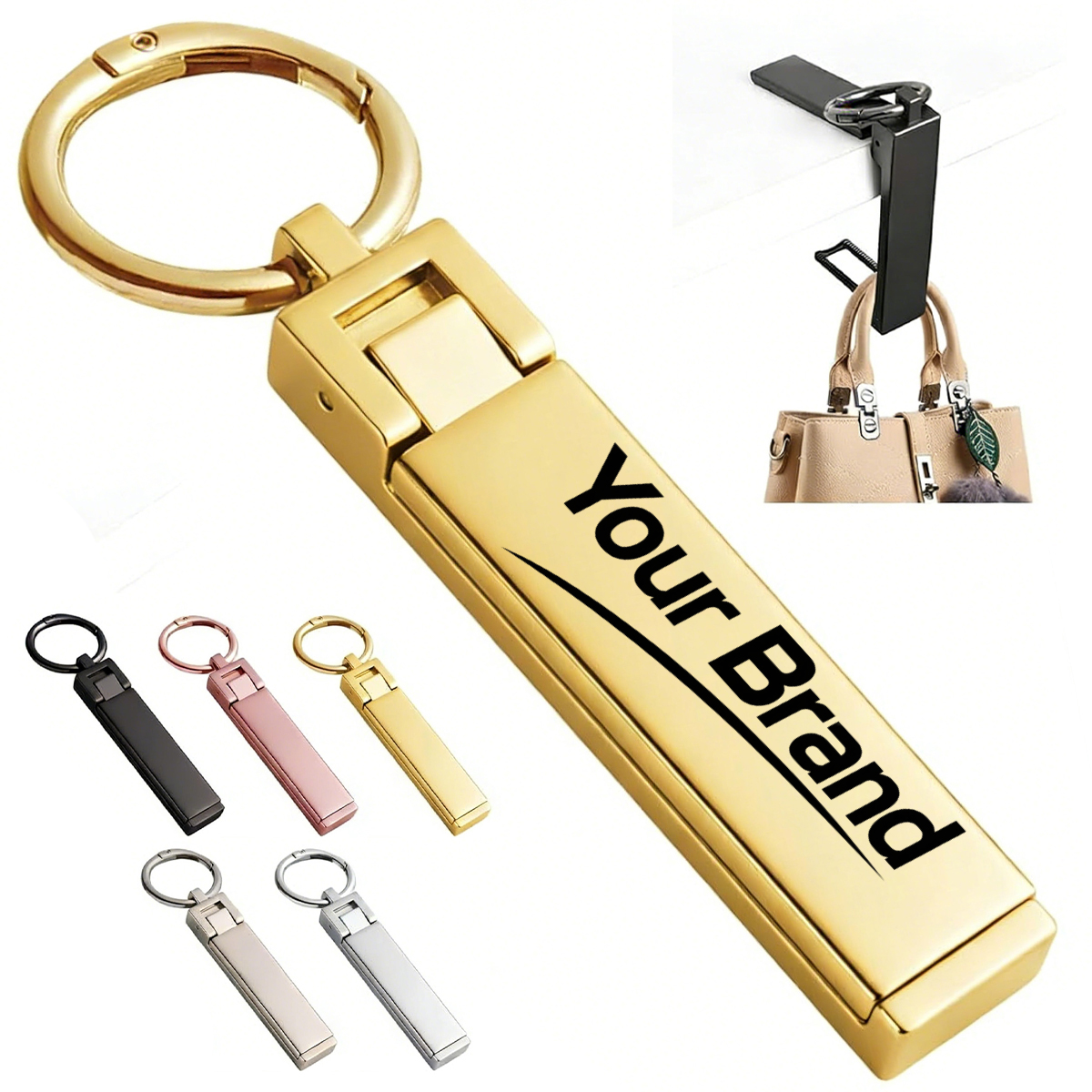 Desk Bag Hanger Phone Stand Keychain