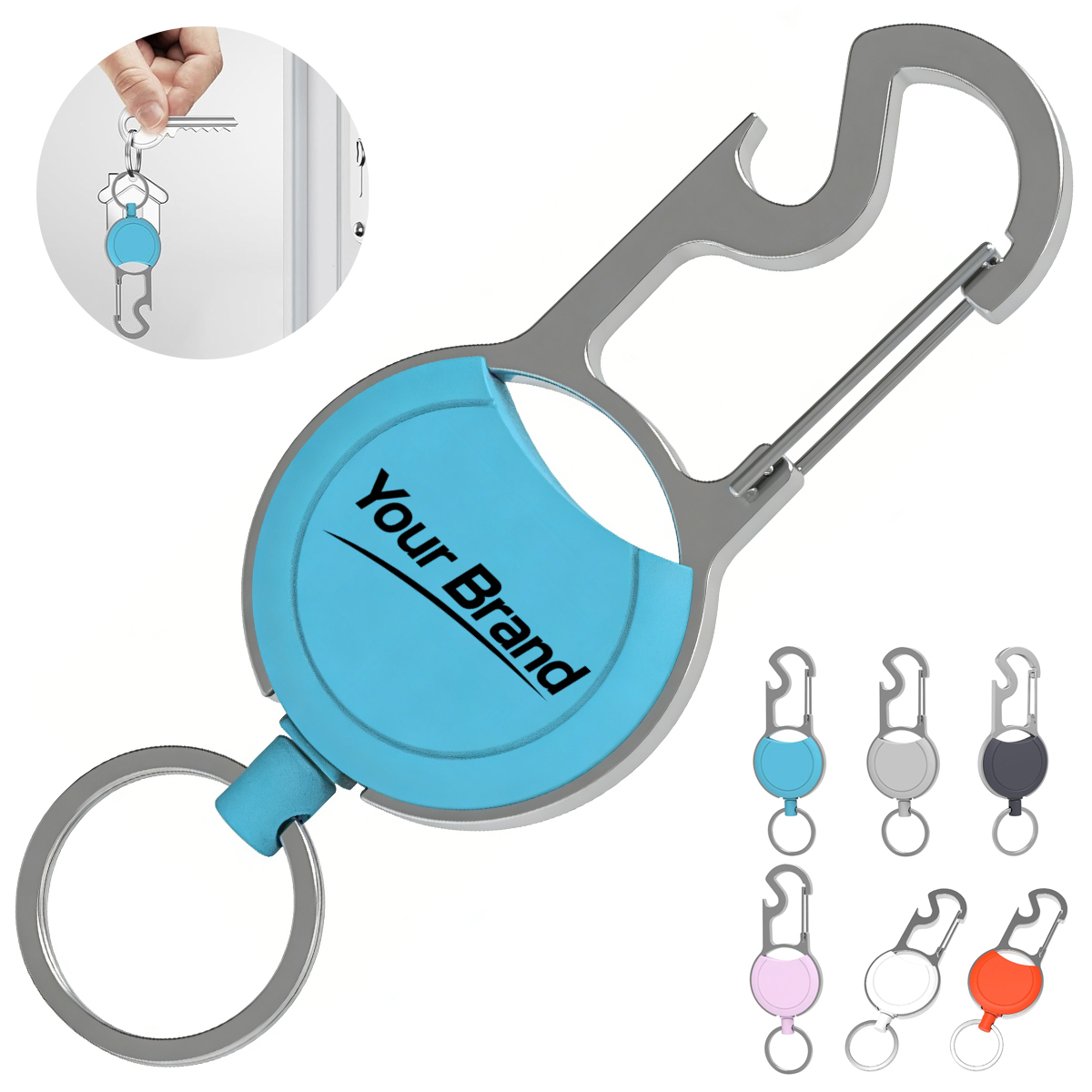 Retractable Steel Wire Key Reel