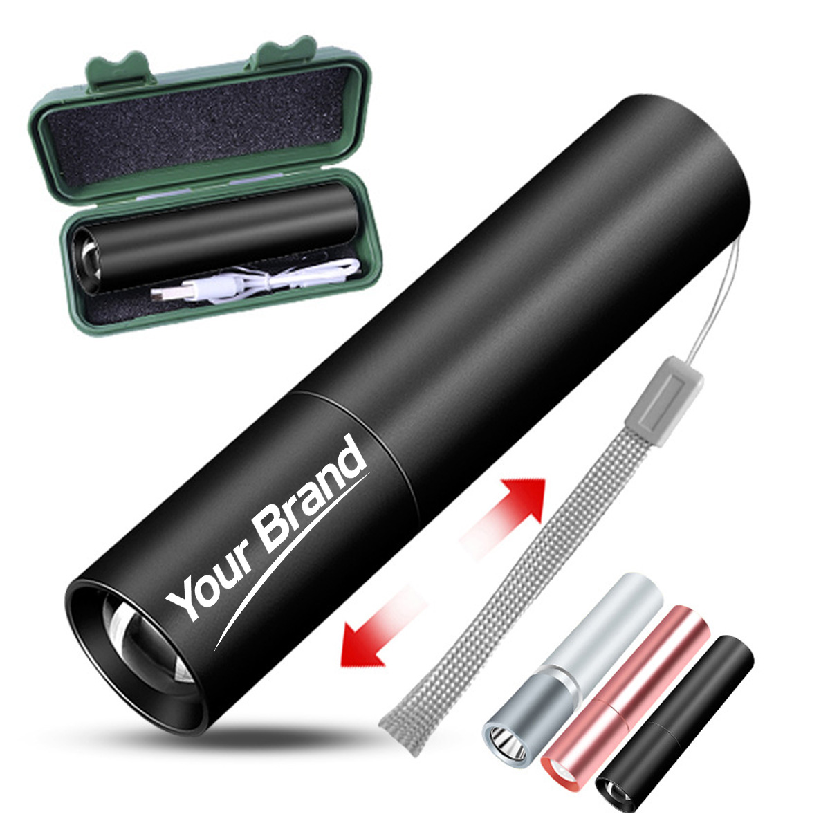 Portable High Intensity LED Flashlight