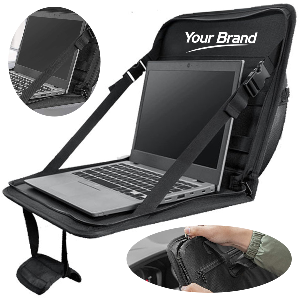 Car Steering Wheel Laptop Desk Carrying Case