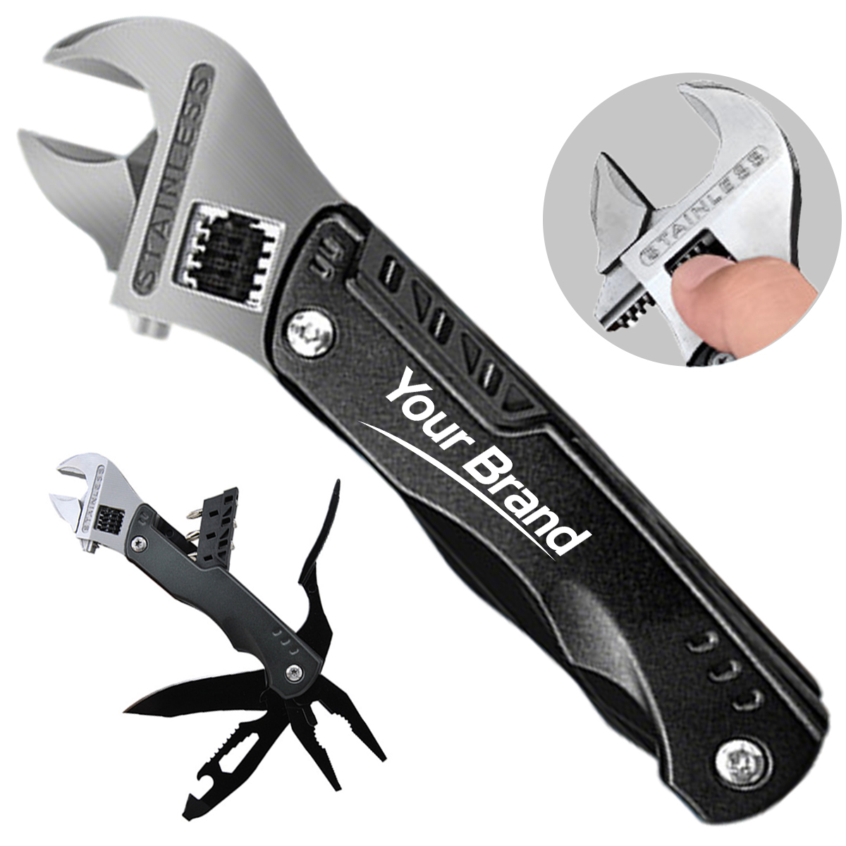 Folding Stainless Steel Survival Wrench