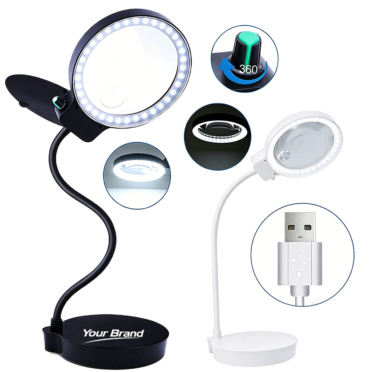 LED Desktop Magnifying Lamp