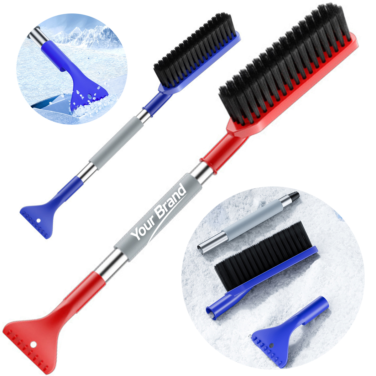 2 In 1 Car Snow Brush Ice Scraper