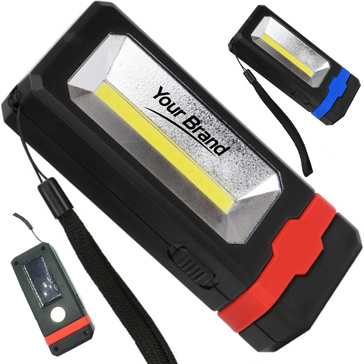 Magnetic Solar USB Rechargeable LED Flashlight
