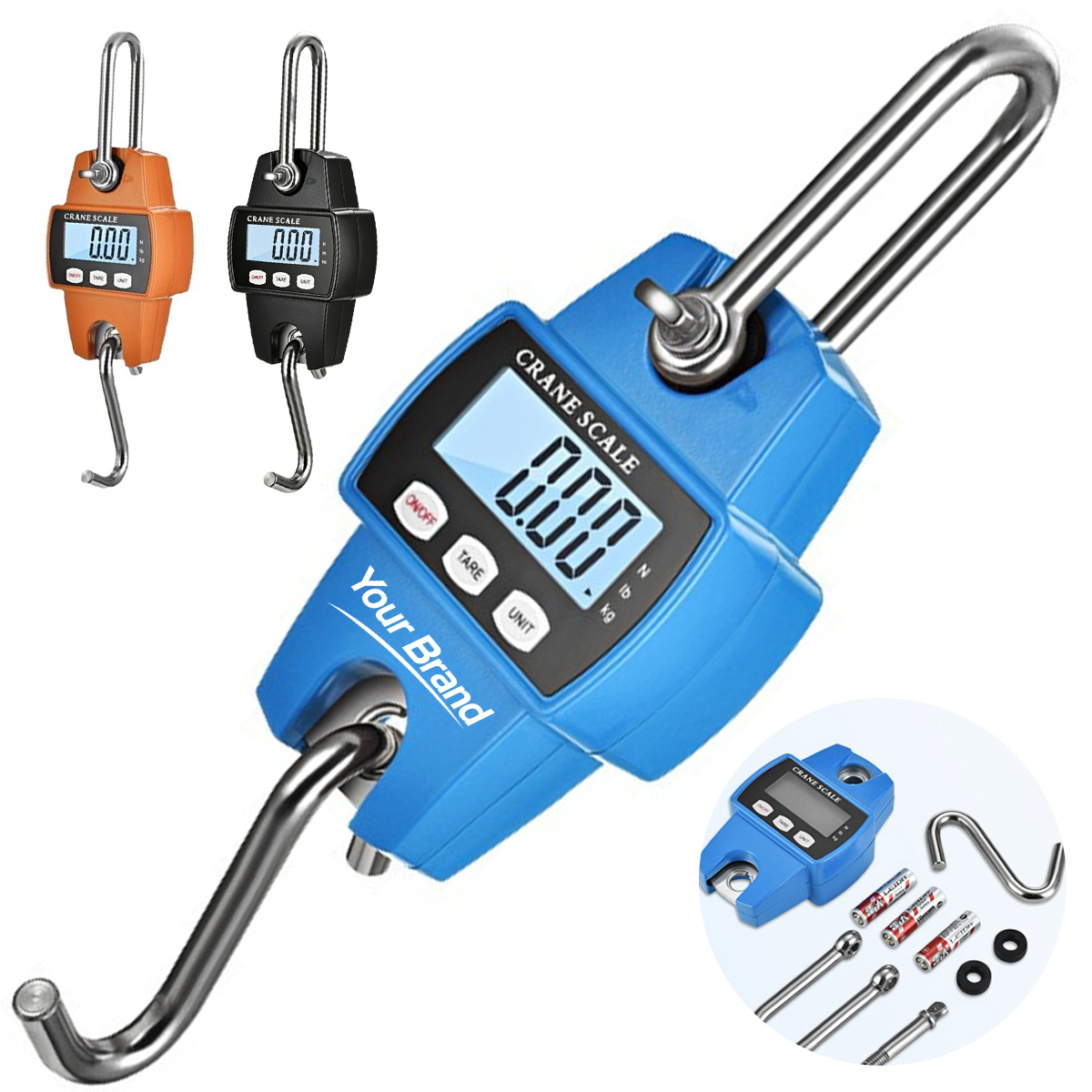 Digital Hanging Crane Scale With LCD Display