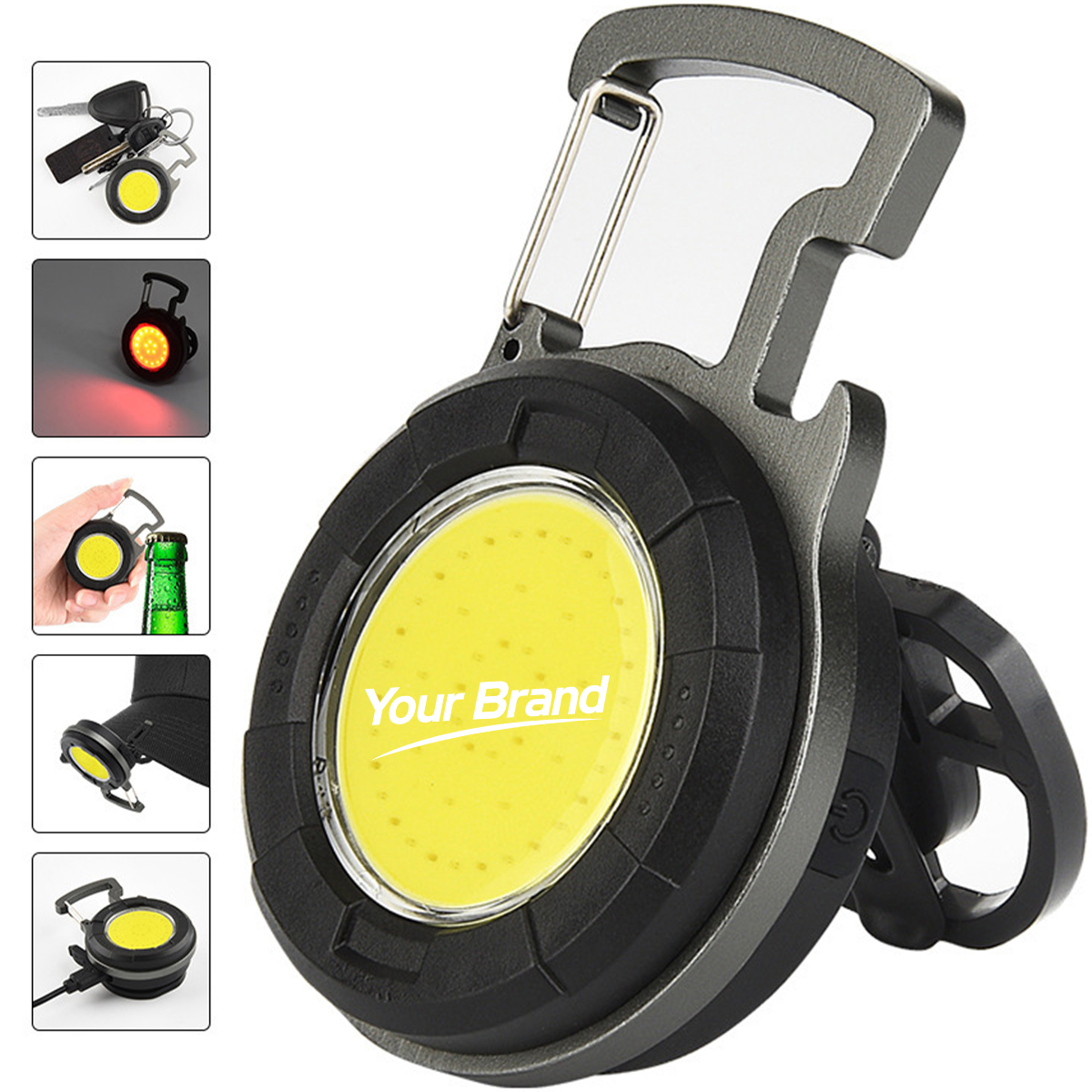USB Rechargeable Mini Camping Light Keychain