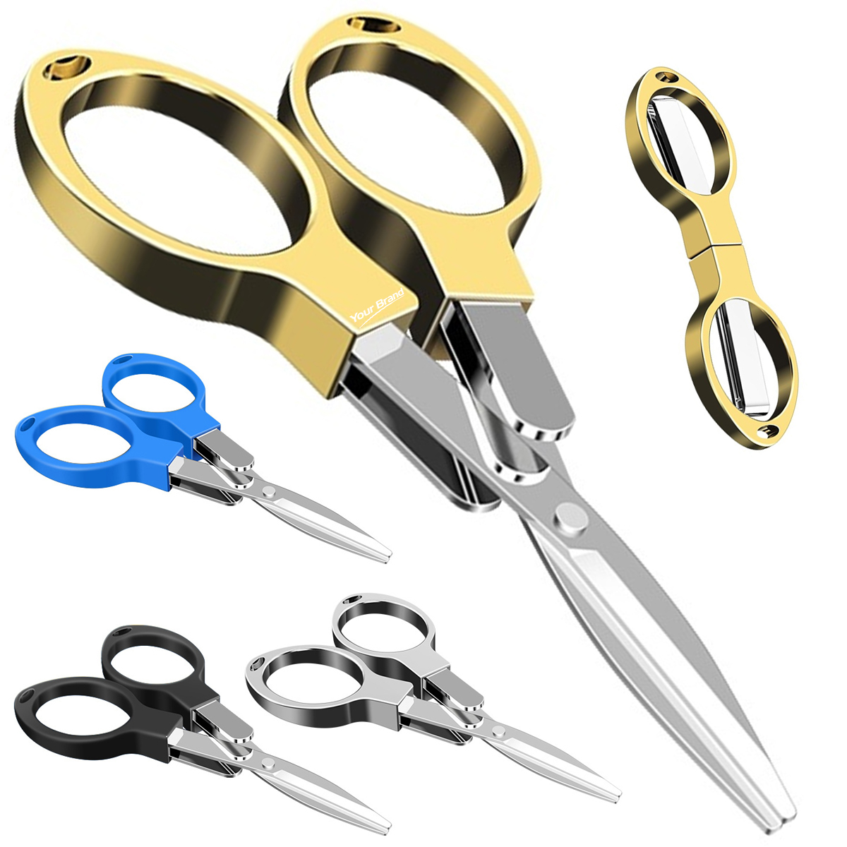 Portable Folding Scissors Compact Travel Cutter