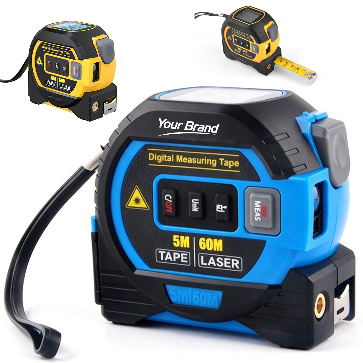 3 In 1 Digital Laser Tape Measure