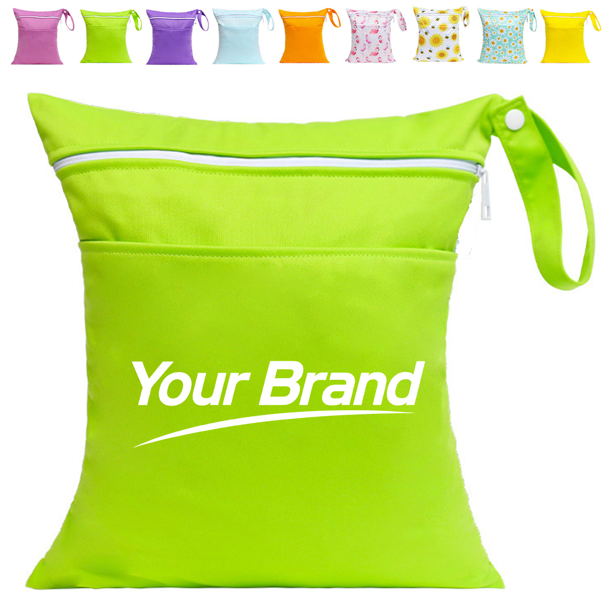 Waterproof Dual Opening Portable Diaper and Accessory Pouch