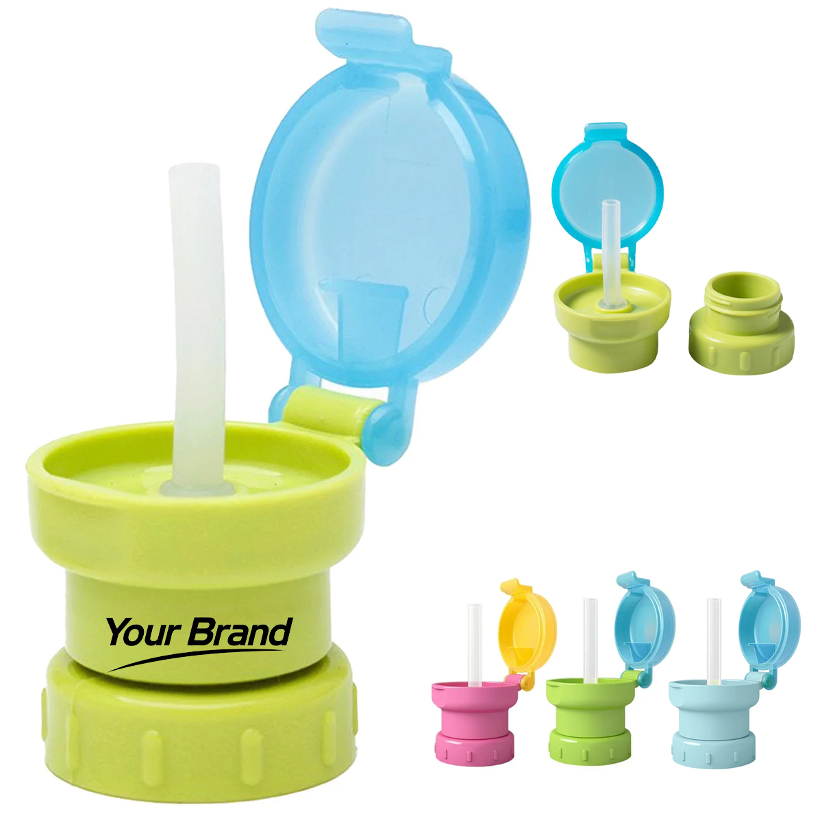 Anti-Choking Beverage Bottle Straw Adapter Cap for Infants