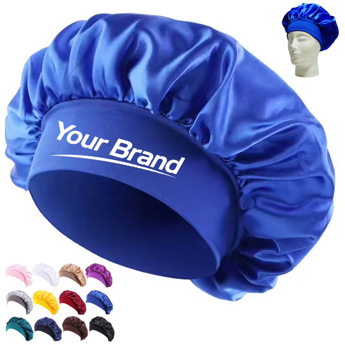Faux Silk Baby Sleep Cap & Soft Hair Protection Bonnet