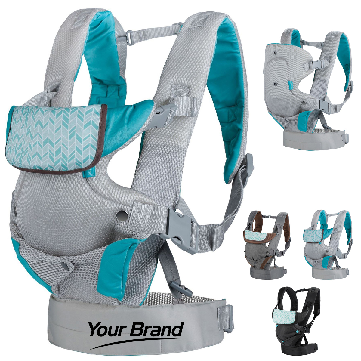 4-in-1 Multifunctional Baby Carrier with Ergonomic Hip Seat