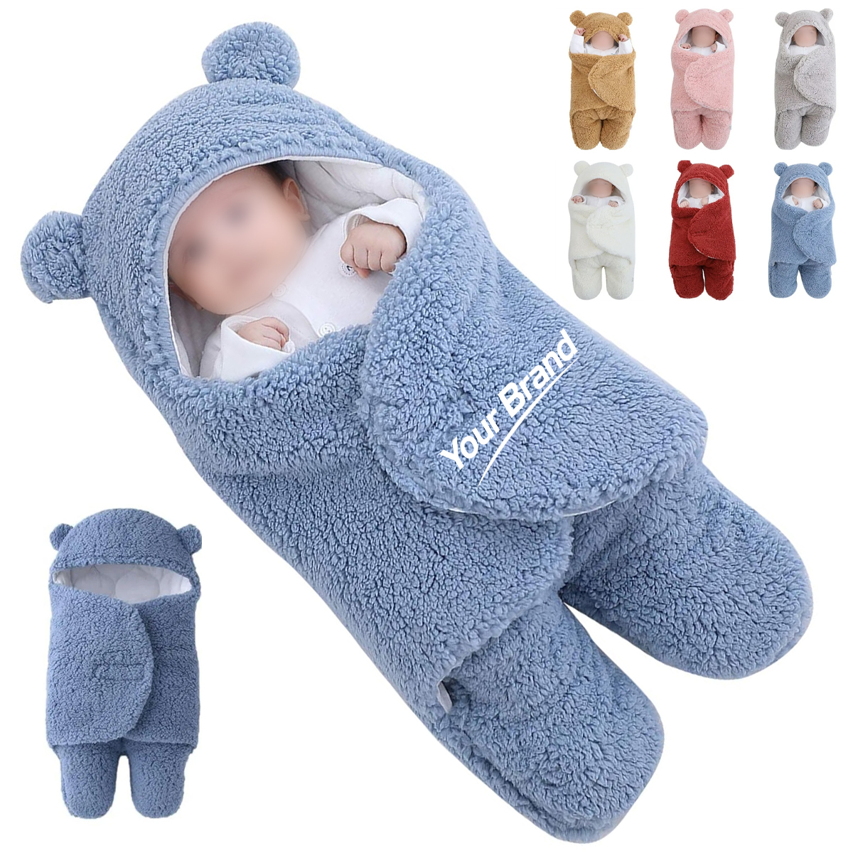 Thickened Winter Baby Swaddle Wrap & Anti-Startle Sleep Sack