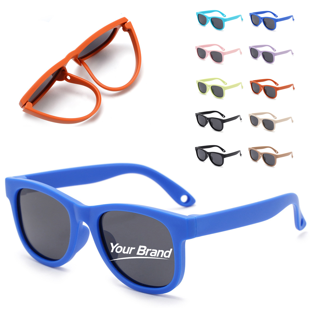 Children's Polarized UV400 Sunglasses w/ Retention Strap