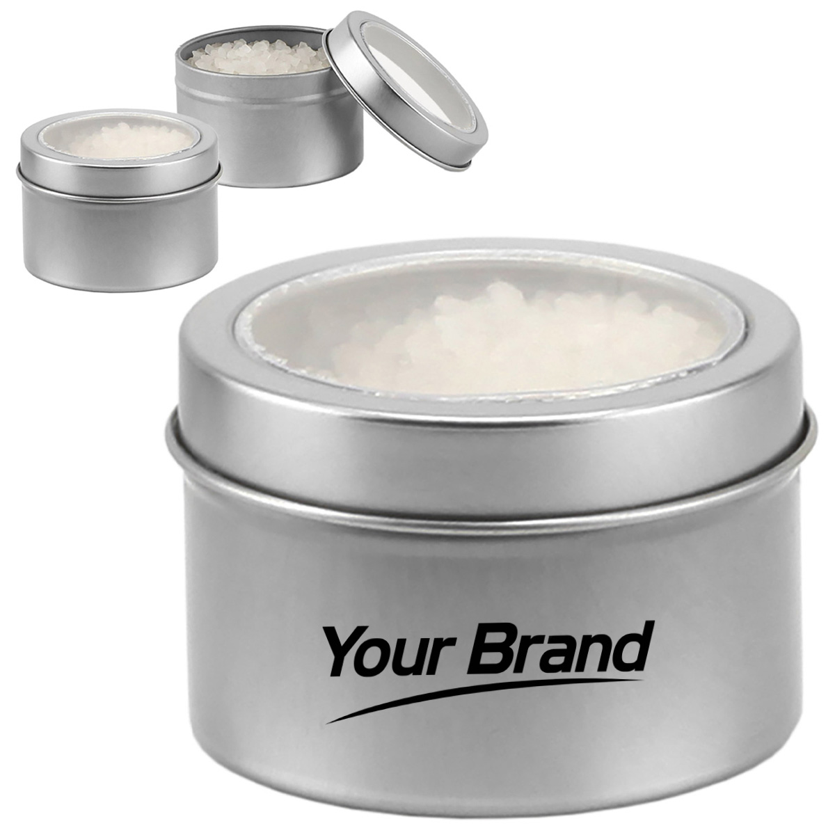 Bath Salt Luxury Spa Tin with Clear Window