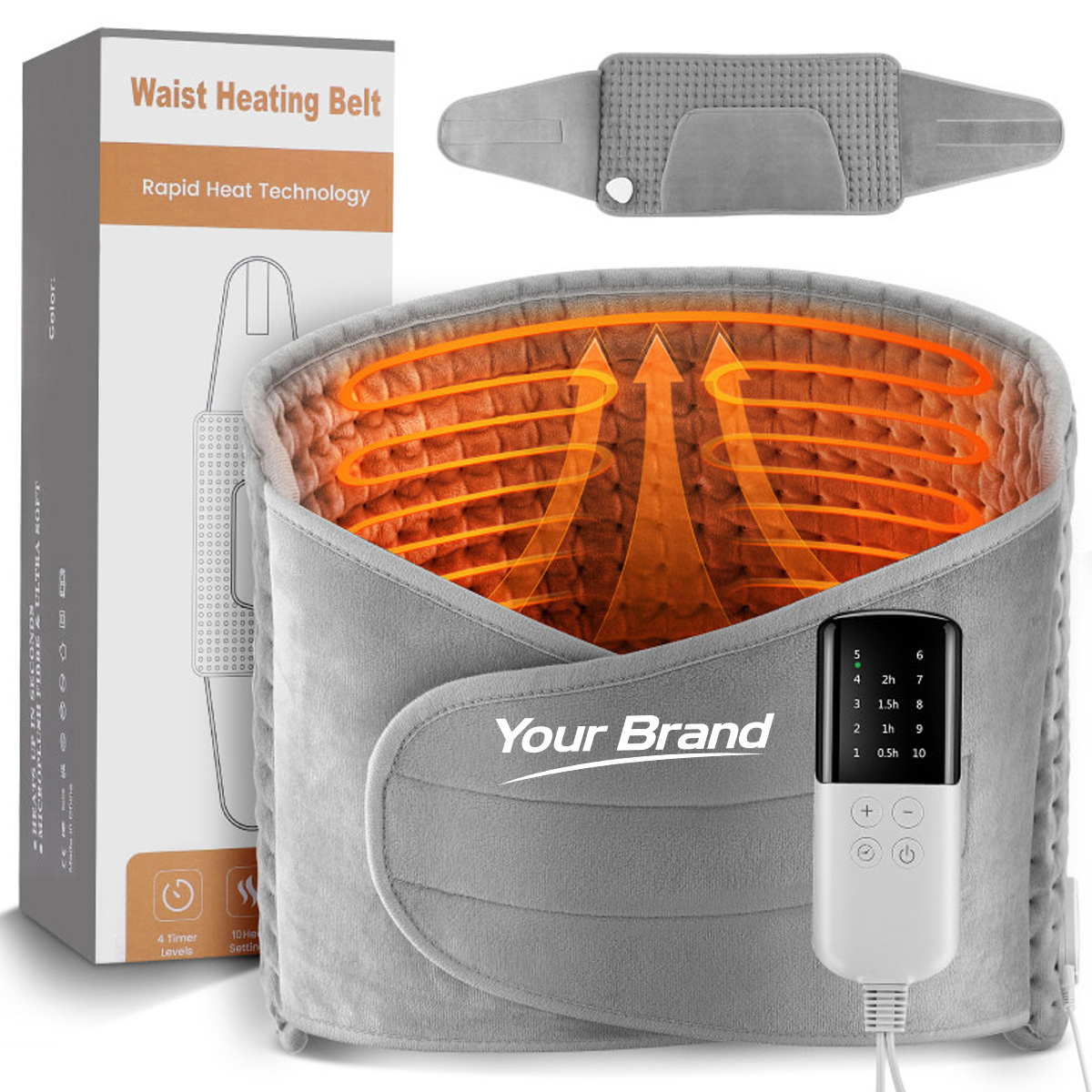 Heating Pad Rapid Heat Technology Waist Belt