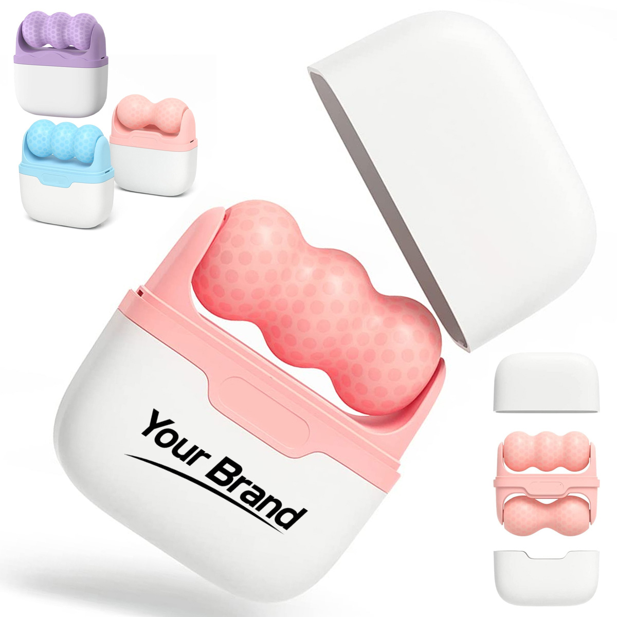 Facial Ice Roller Dual Head Cold Therapy Massage Tool