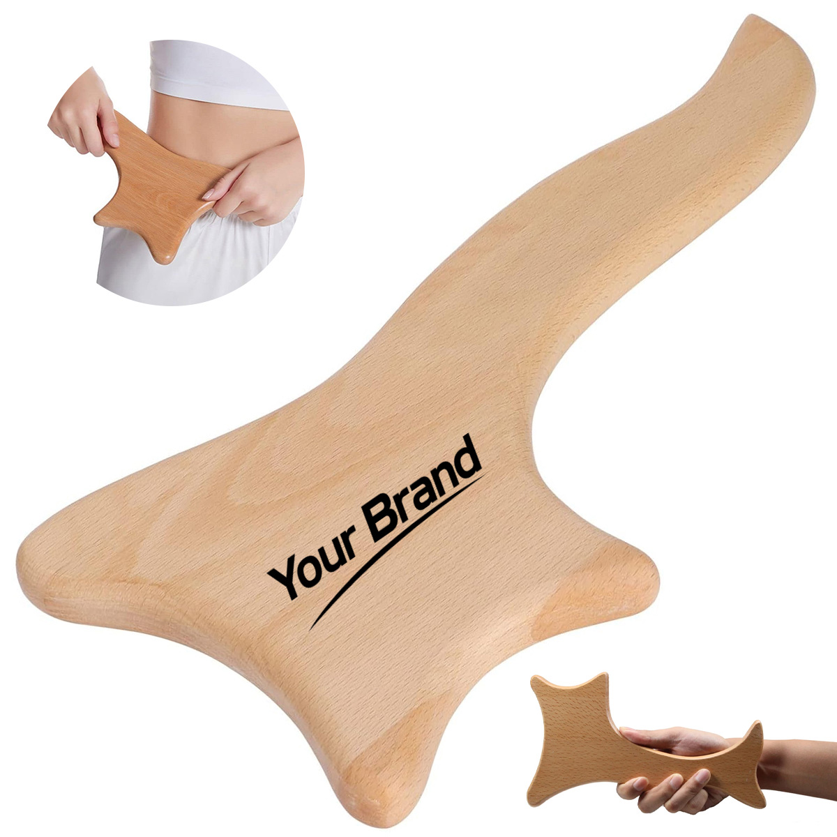 Wood Axe Shape Gua Sha Muscle Scraping Tool