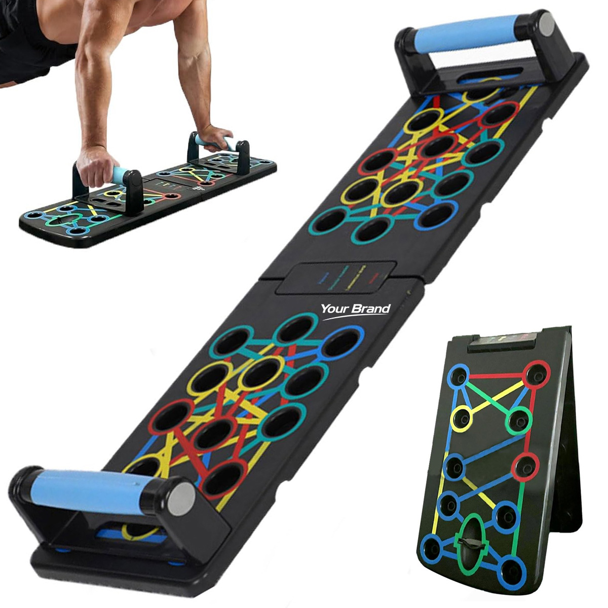 Multi Position Color Coded Push Up Board