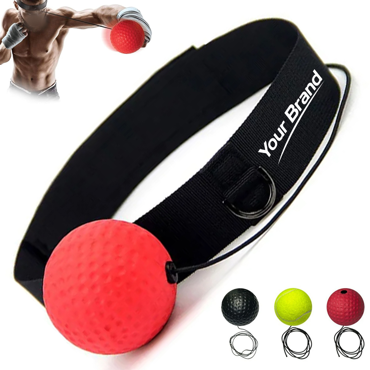Boxing Reflex Training Headband Ball Kit