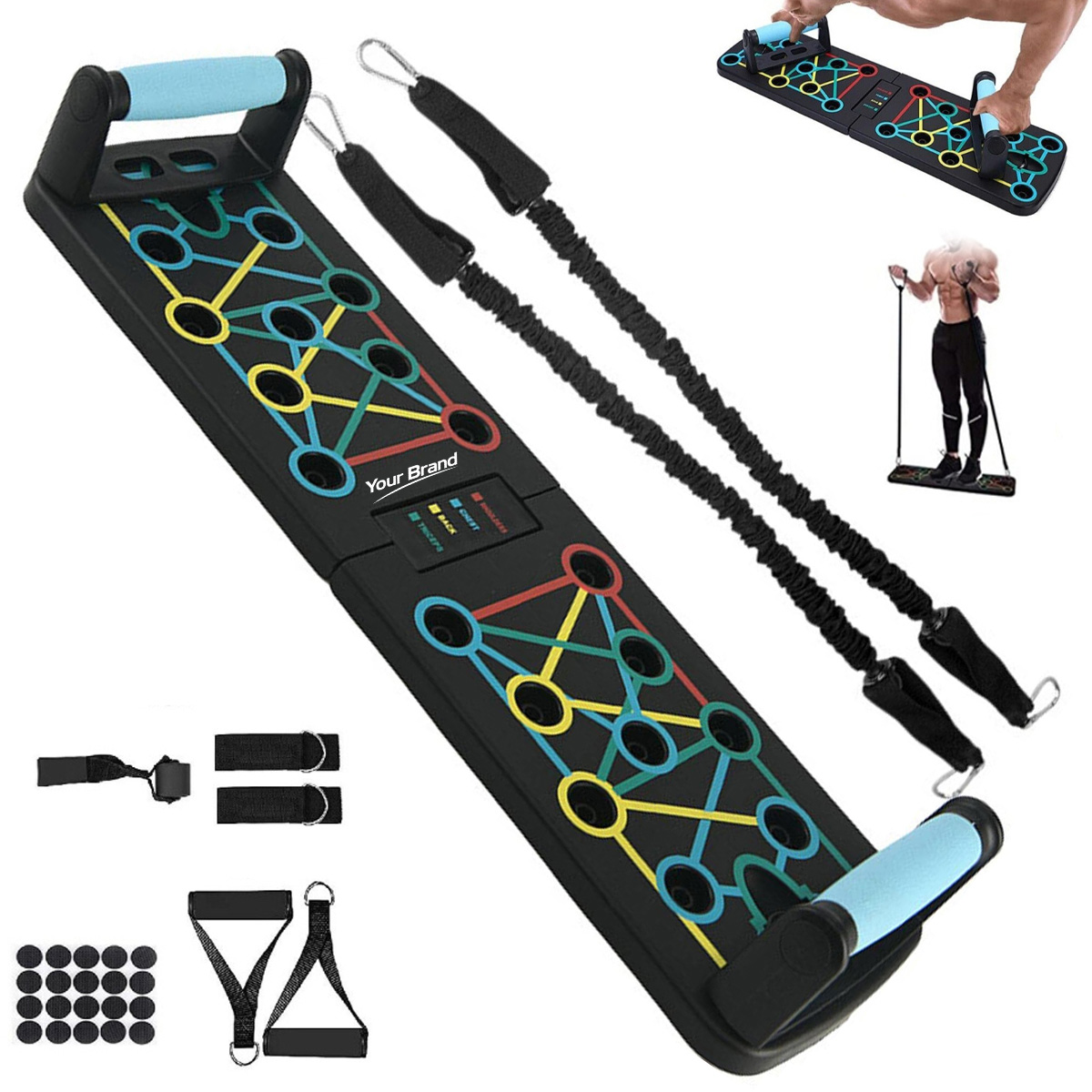 Multi Function Foldable Push Up Board Kit