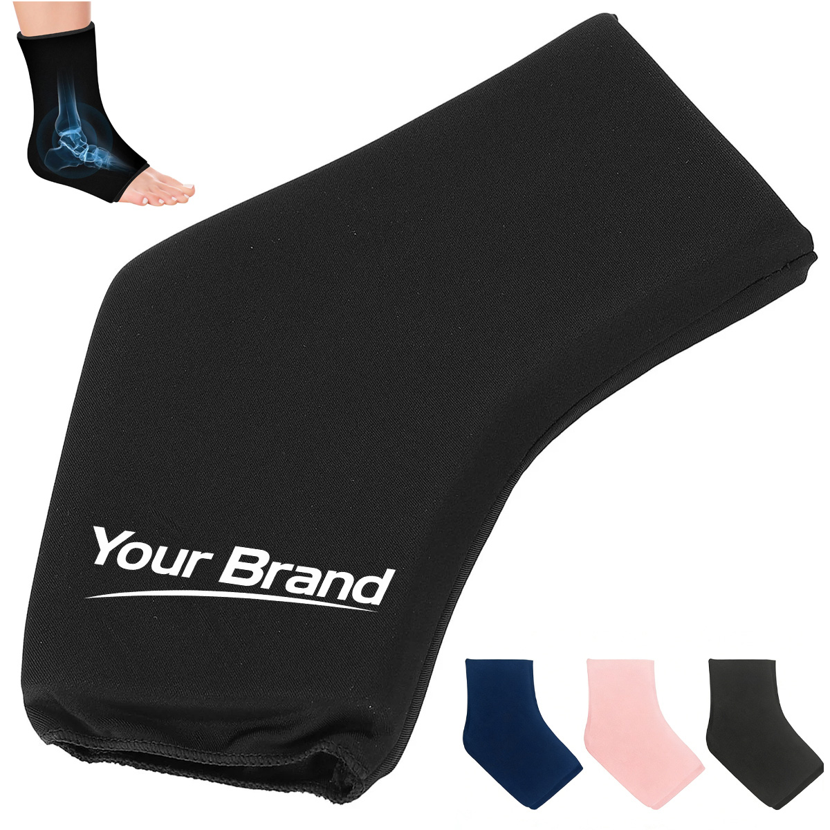 Solid Gel Compression Ankle Support Sleeve