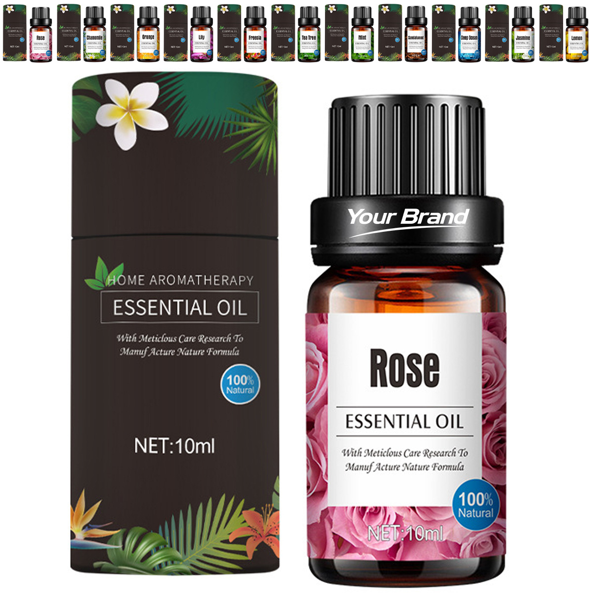 10 ml Pure Rose Essential Oil Therapeutic Grade