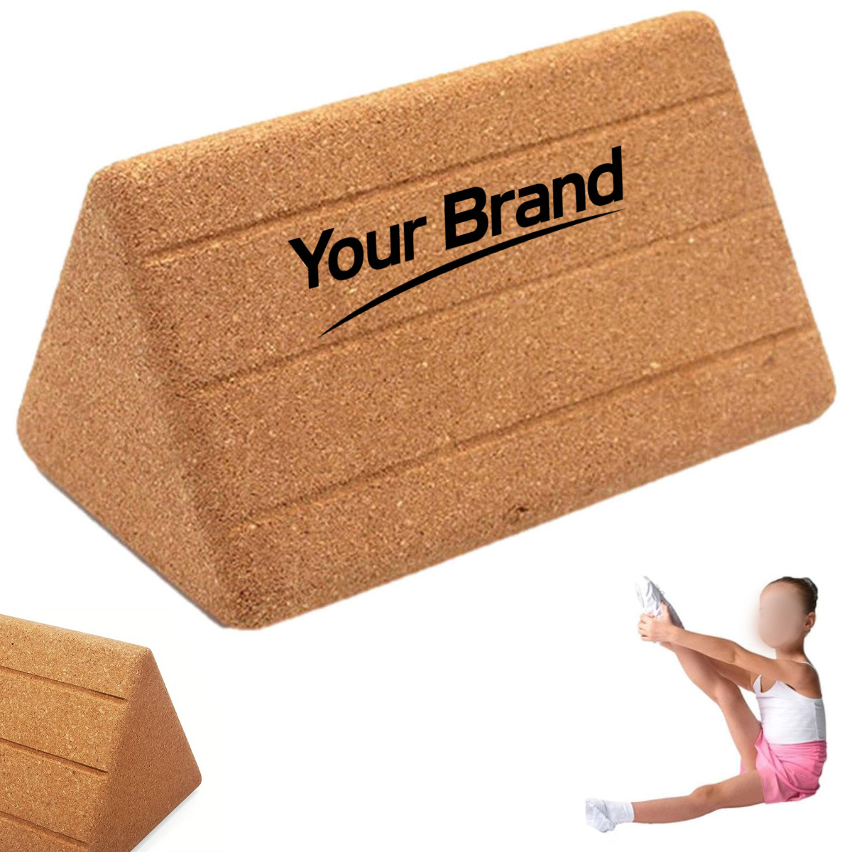 Cork Triangular Yoga Support Block